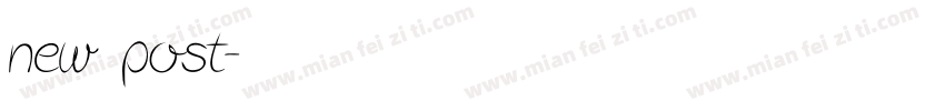 new post字体转换